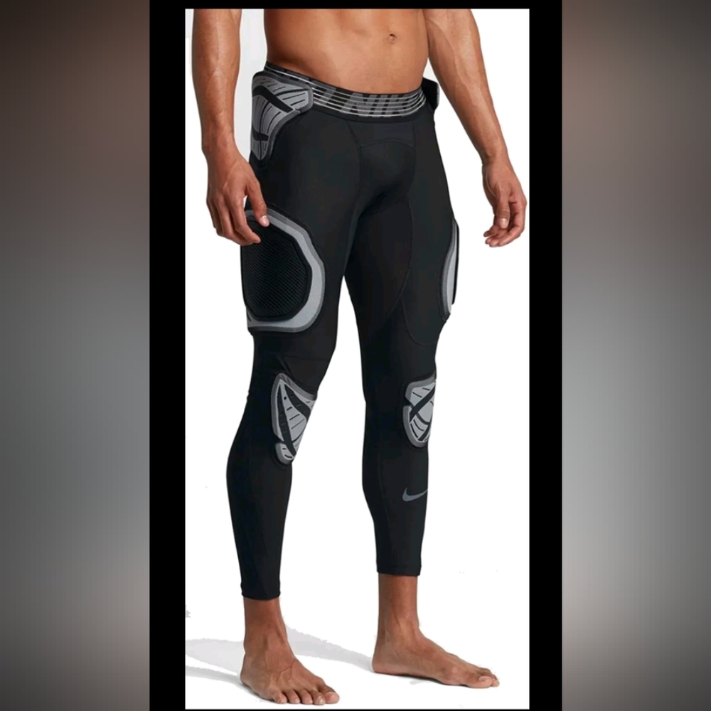 Nike Men’s Hyperstrong Hardplate Football Tights / Pants - Black - Large - NWT